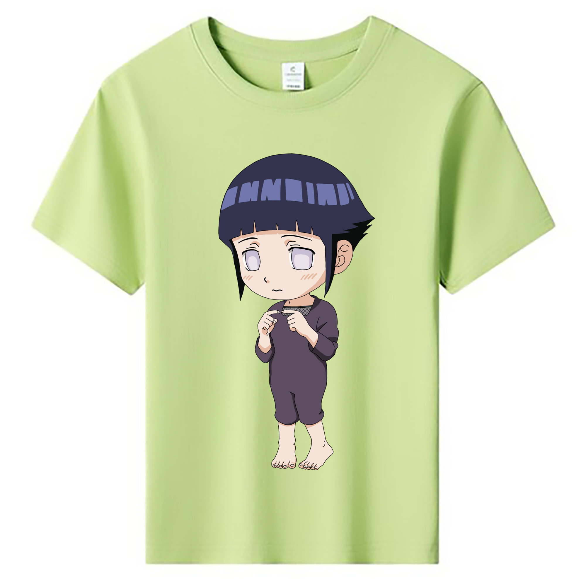 （画像用） NARUTO -ナルト- 日向ヒナタ Hyūga Hinata 綿100％キッズTシャツ（フロントプリント）